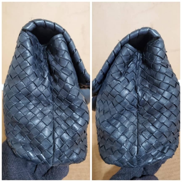 Authentic BOTTEGA VENETA Nappa Intrecciato Large Olimpia Bag Black - Picture 9 of 10